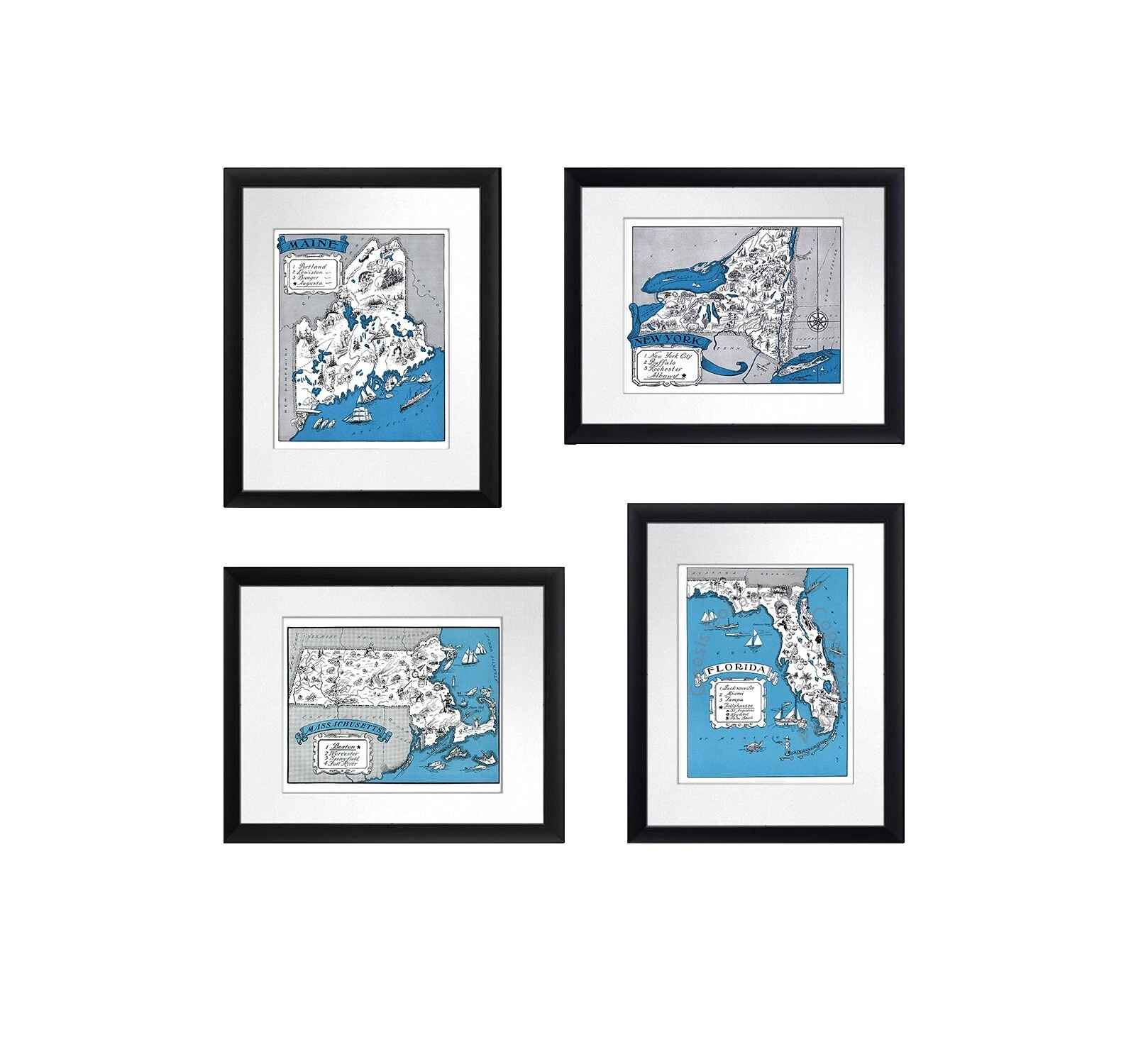 Casas e Arquitetura Vintage/Retrô Home Décor giclees impressões e Iris