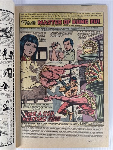 Cómics de Marvel 1979 Shang-Chi, Master of Kung Fu #80 82 86 (lote de 3) en muy buen estado - Imagen 5 de 9