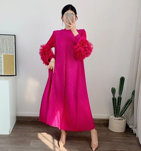 Kaftan Dresses for Women Maxi Long Sleeve Mock Neck Evening Party Wedding Guest - Picture 15 of 155