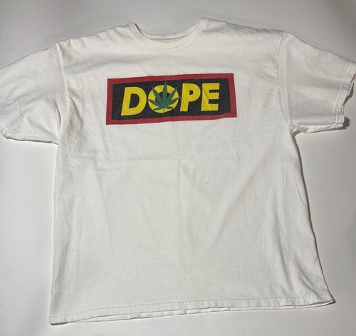 DOPE T-shirt White size Large - Picture 2 of 2