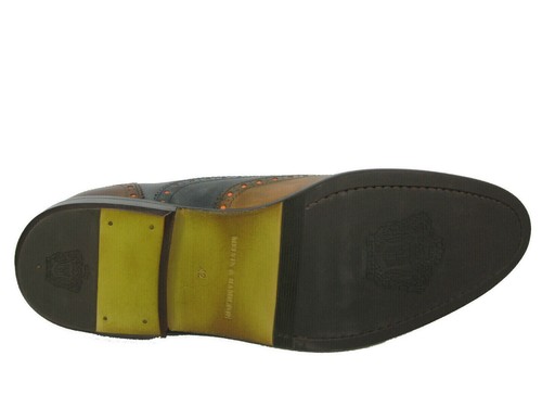 Melvin & Hamilton Scott12 Herren Leder Schuhe Oxford Budapester Ledersohle braun - Bild 4 von 5