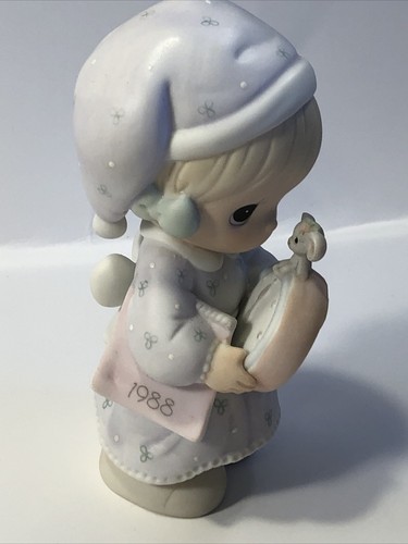 Precious Moments 1988 “Time To Wish You A Merry Christmas” Ornament- With Box - Picture 2 of 6
