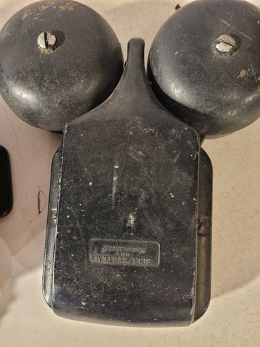 Vintage Automatic Electric wall Mount Rotary Telephone & Ringer Bell Untested - Picture 3 of 4