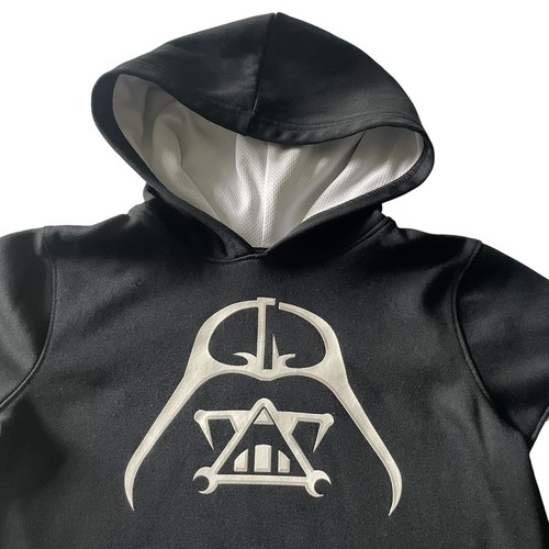 Star Wars Darth Vader Boys M 5/6 Black Pullover Hoodie Sweatshirt EUC - Picture 2 of 8