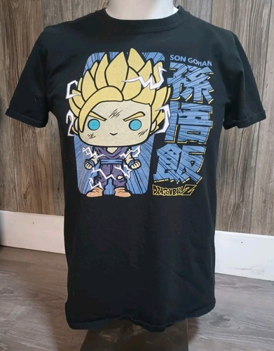 Funko Men's Dragon Ball Z Super Saiyan 2 Gohan Black M T-Shirt Large - Afbeelding 1 van 8
