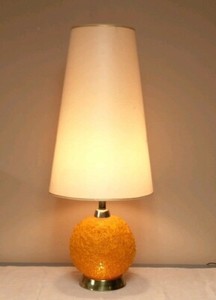 orange table lamp