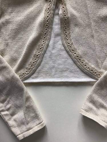 Girls Bonnie Jean Size Medium Sweater Cardigan Special Occasion Layering Piece - Picture 4 of 12