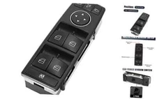  Master Driver Side Power Window Switch 1669054400 Replacement for Mercedes 