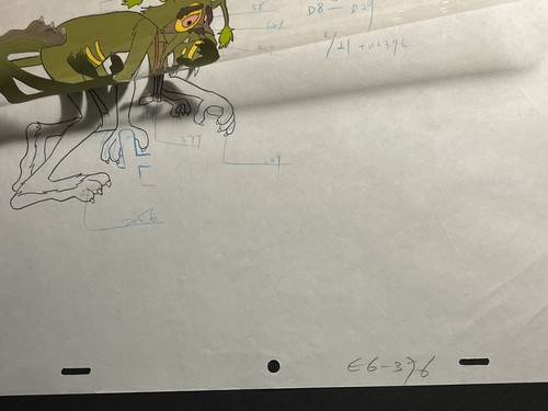 Star Wars Ewoks Original Animation Production Drawing & Cel (376-E6) - Picture 7 of 8