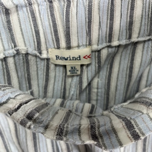 Rewind Pants Womens XL Linen Rayon 34x28.5 Lagenlook Cottagecore Paper Bag - Picture 3 of 13