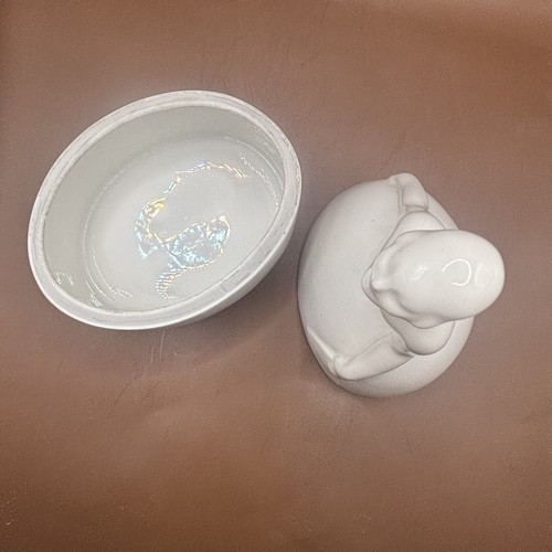 VTG Rare SUPERB LIMOGES PORCELAIN WOMAN STATUETTE POWDER BOX EARLY 20TH - Picture 17 of 20