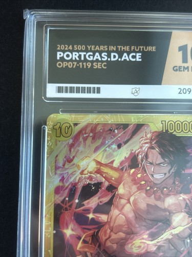 Portgas D. Ace OP07-119 SEC One Piece Karten ACE 10 Gem Mint - Bild 2 von 10
