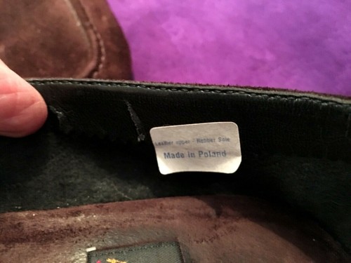 AEROSOLES WOMEN'S SUEDE SLIP-ON MOCC A RENA - SZ 7.5M - BURGANDY SUEDE - POLAND  - Bild 8 von 8