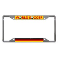 Germany World Soccer Metal License Plate Frame Tag Holder Four Holes Germany World Soccer Metal License Plate Frame Tag Holder Four Holes