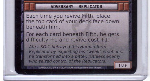 STARGATE SG1 TCG CCG Quinto, Enemigo Endurecido 009 - Imagen 3 de 3