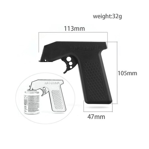 Pistola pulverizadora para herramienta de pulverización de pintura modelo Tamiya pistola de pintura latas pulverizadoras gatillo sujeción - Imagen 4 de 6