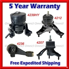 N750 Fits 2005-2008 Toyota Solara 3.3L Engine Motor & Transmission Mount Set 4pc