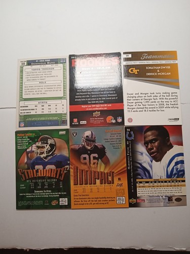 Lot Of 6 Cards, Faulk,Russell, Sparks, Byrd, Dwyer, Massaquoi, RC - Picture 8 of 14
