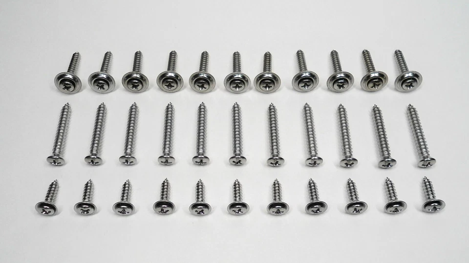 33 TORNILLOS DE RESTAURACIÓN CROMADOS DE LA VIEJA ESCUELA PARA PACKARD ROVER CLÁSICO SIMCA ETC Foto 2 de 4