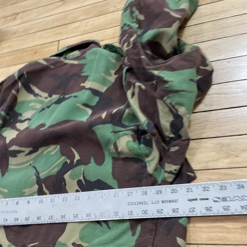 ARMY JACKET Vintage Chore Coat Men L Forest Green Camo Full Zip Parka Large - Picture 8 of 17