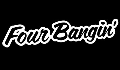 6/" Four Bangin Drift King Vinyl Car Window Decals Stickers iPad Stance VW JDM