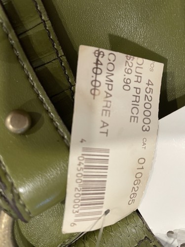 Marshall’s Hudson Style Olive Green Shoulder Bag Faux Leather with Studs NWT - Picture 6 of 6