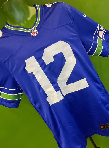 NFL Seattle Seahawks Fan #12 Throwback Game Jersey Men's Small NWT - Picture 4 of 9