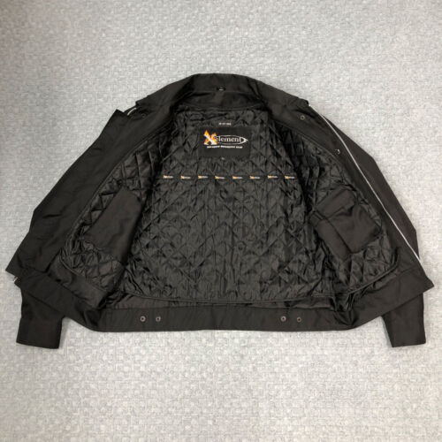 Xelement Large Advanced Motorcycle Gear Black Jacket Nylon Mesh Padded Lined - Picture 3 of 17