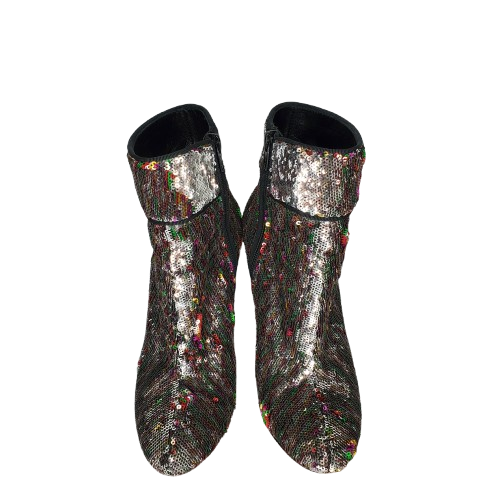 Christian Louboutin Women's Unicorn Moulamax Sequin Booties Boots EU 36.5 US 6.5 - Picture 2 of 8