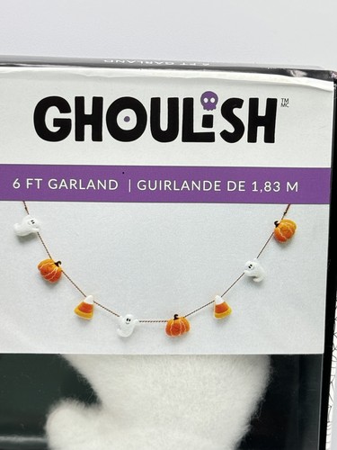 Ghoulish Candy Corn Pumpkin Ghost Halloween Garland - Bild 4 von 4