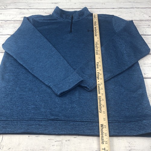 Under Armour Storm Golf Sweatshirt Men 2XL Blue 1/4 Zip Performance Athletic - Picture 5 of 11