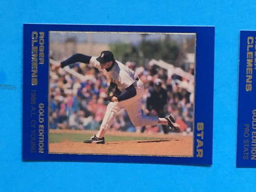 Star Co. Roger Clemens 1988 juego casi nuevo-mt edición dorada limitada 337 de 1500 completo - Imagen 6 de 12
