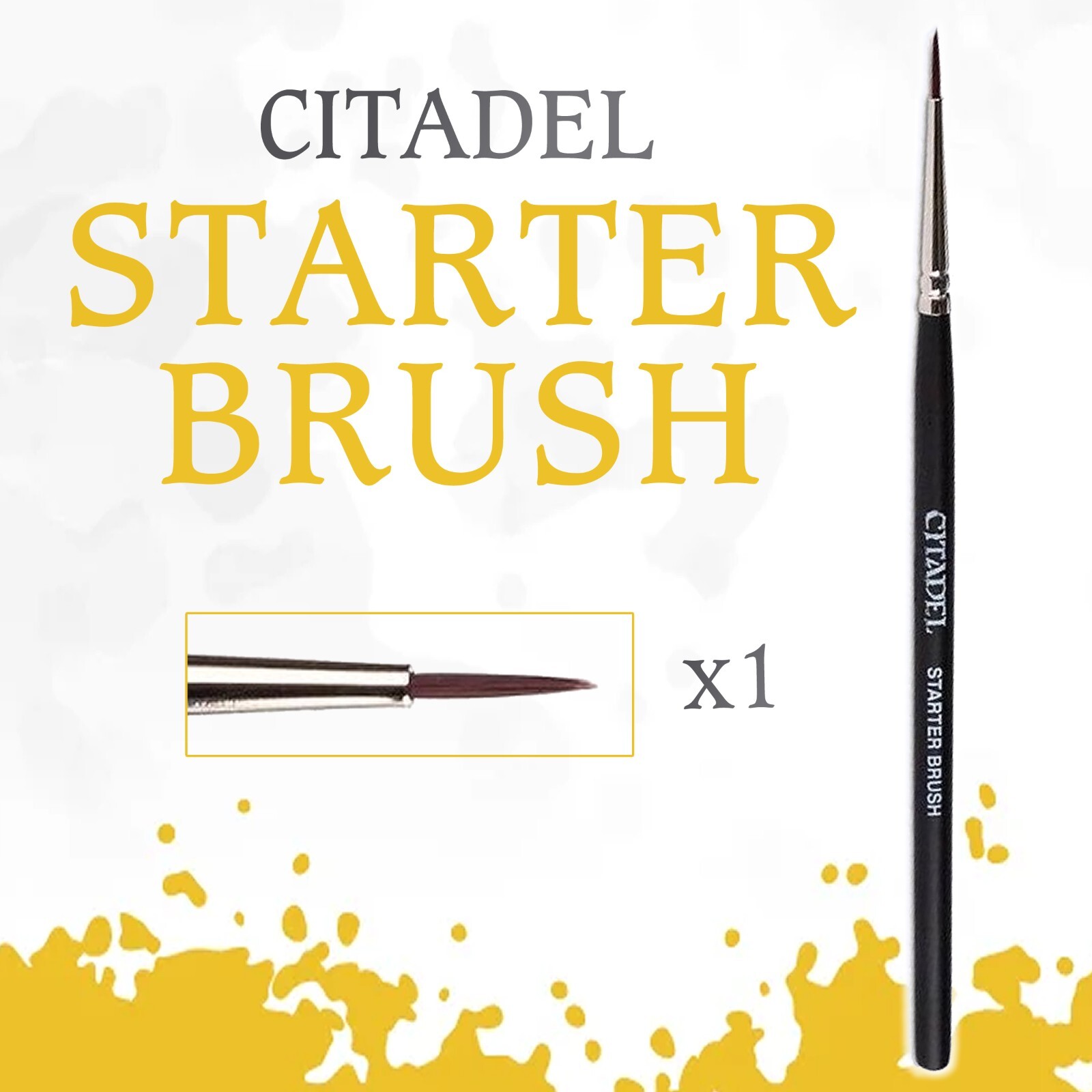 Warhammer Paint Brushes Layer, Dry, Starter Brush *NEW* MULTIBUY