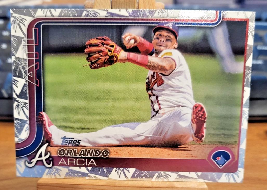 2025 Topps Spring Training Orlando Arcia #154 Atlanta Braves Parallel