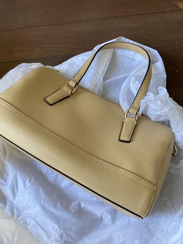 COACH Mini Satchel Crossbody Saffiano Leather Handbag 49392 Light Tan Butter New - Picture 13 of 14
