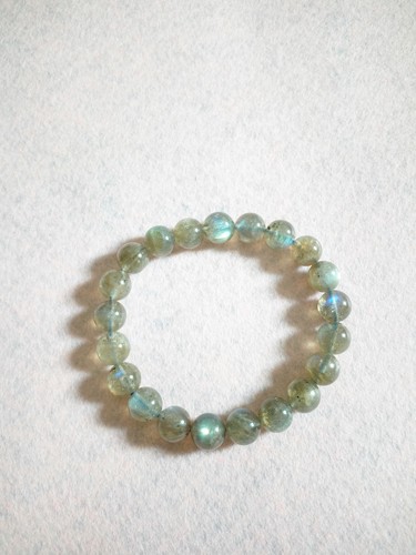 NATURAL CRYSTAL 9.5 MM TO 10.2 MM LABRADORITE CRYSTAL BRACELET (BRAND NEW)  - 第 1/3 張圖片