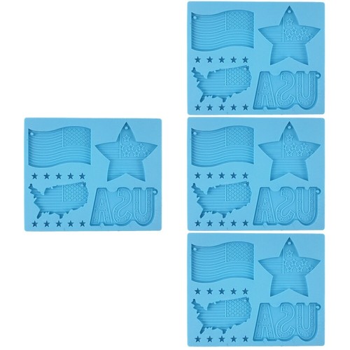 Patriotischen Hut Stern Fondant Tag Pendnat Usa Keychain Harz Diy Backen - Bild 10 von 12
