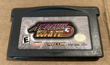 Mega Man Battle Network 3 White Nintendo Game Boy Advance GBA Authentic Tested!