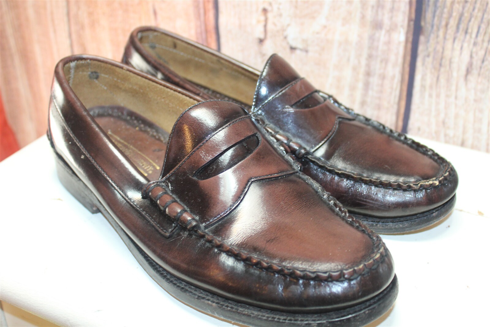Johnston & Murphy Aristocraft Brown Leather Loafers 8.5 E Men's shoes Johnston & Murphy Aristocraft Brown Leather Loafers 8.5 E Men's shoes