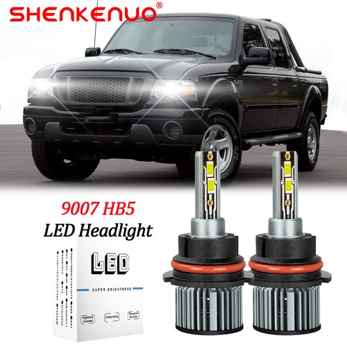 For FORD Ranger 1990-2011 - 2x 9007 HB5 6500K LED Headlight Bulbs High-Low Beam - Bild 1 von 12