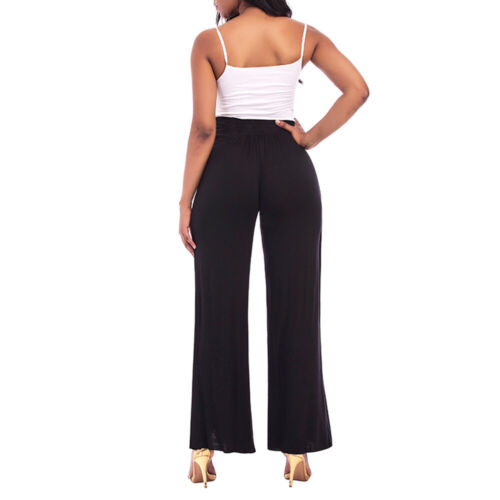 Women's Casual Loose Baggy Wide-Leg Dance Lounge Yoga Pants Ladies Long Trousers - Picture 5 of 6