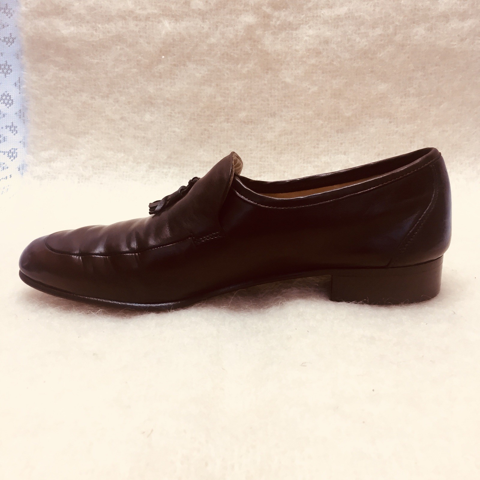 Bruno Magli Soft Dress leather Tassel Tassel Tassel Uomo Size 8.5 Slip On Loafer Brown Italy 6d3d72 Bruno Magli Soft Dress leather Tassel Tassel Tassel Uomo Size 8.5 Slip On Loafer Brown Italy 6d3d72
