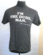 The Big LeBowski I'm The Dude Men's Large Gray Fleck T-Shirt (ZZZ)