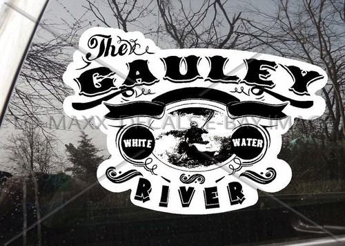 Gauley River Whitewater Truck Car Glass Black & White Printed Vinyl Sticker - Picture 7 of 11