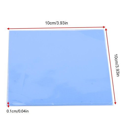 Thermal Conductive Silicone 100x100mm x 1mm For GPU CPU HeatSink Cooling Pad  - Picture 1 of 4