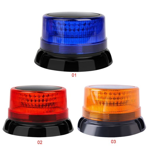 Solar Strobe Warning Light Magnetic Base Rechargeable Beacon Light for Vehicles - Picture 8 of 21
