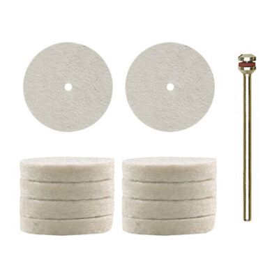 Proxxon - Felt polishing wheels, 10 pcs., 7/8'' x 5/32''