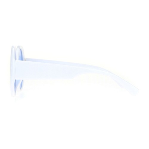 Womens Round Circle Mod Hippie Color Lens Plastic Wizard Sunglasses - Picture 8 of 21