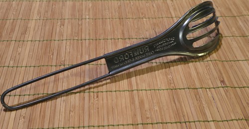 Antique Rumford Cake Mixer Cream Whip Slotted Kitchen Utensil Spoon Promotional  - Picture 3 of 3
