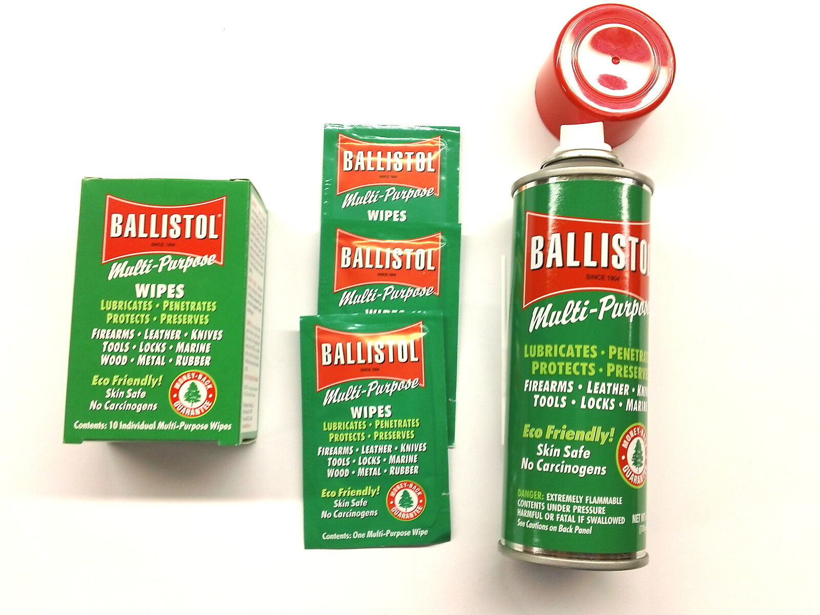 Ballistol Multi Purpose Oil-Lubricant Gun Cleaner-6oz Aerosol can & wipes-120069
